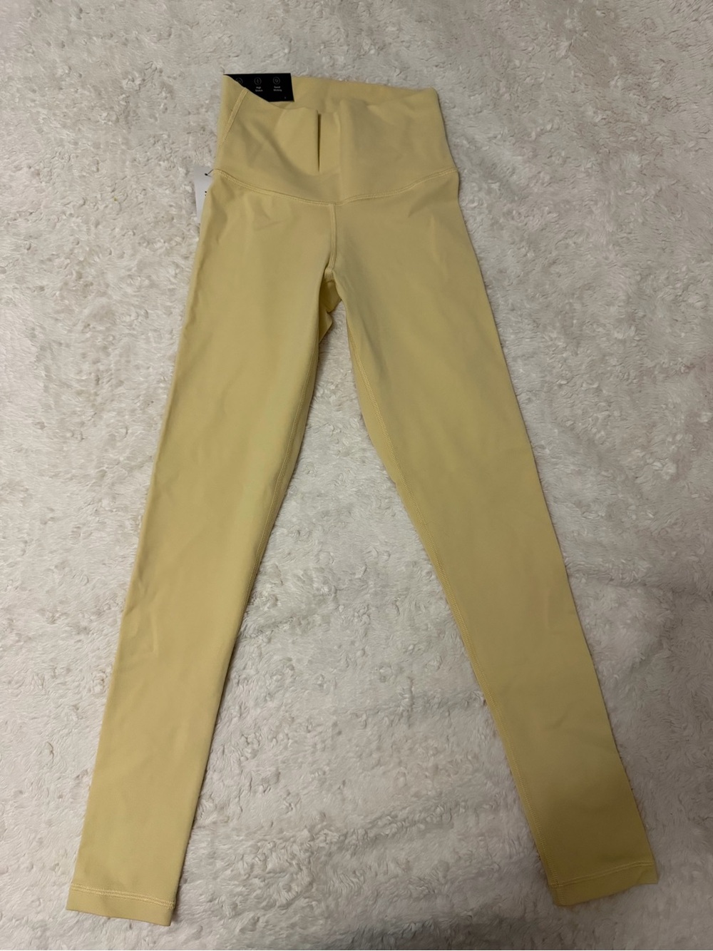 Tha LIFE- atmosphere hi rise 7/8 leggings in lemongrass yellow
